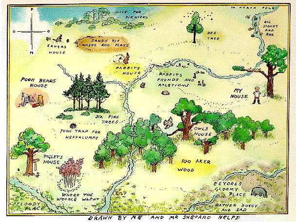 Colour map of the 100 Aker Wood (110K)